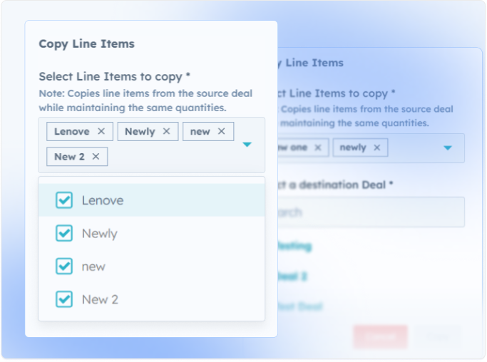 Copy Line Items Between Deals Using Best in Class App for HubSpot