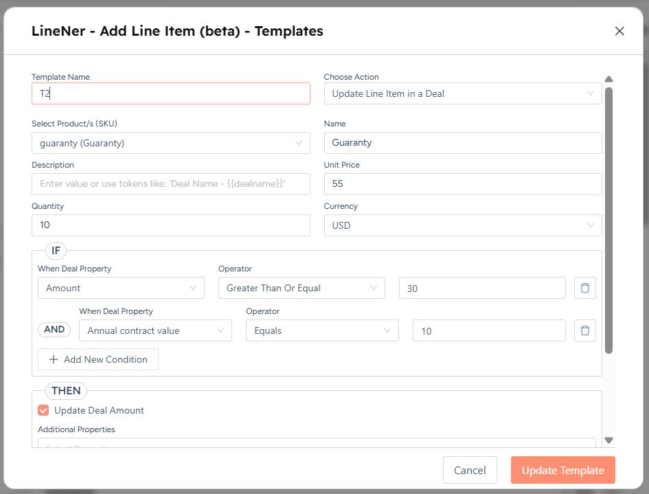 Set Up and Use LineNer Templates for Faster Line Item Management