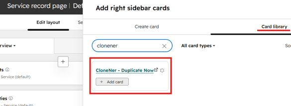 CloneNer Card