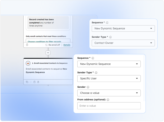 flexible sender selection