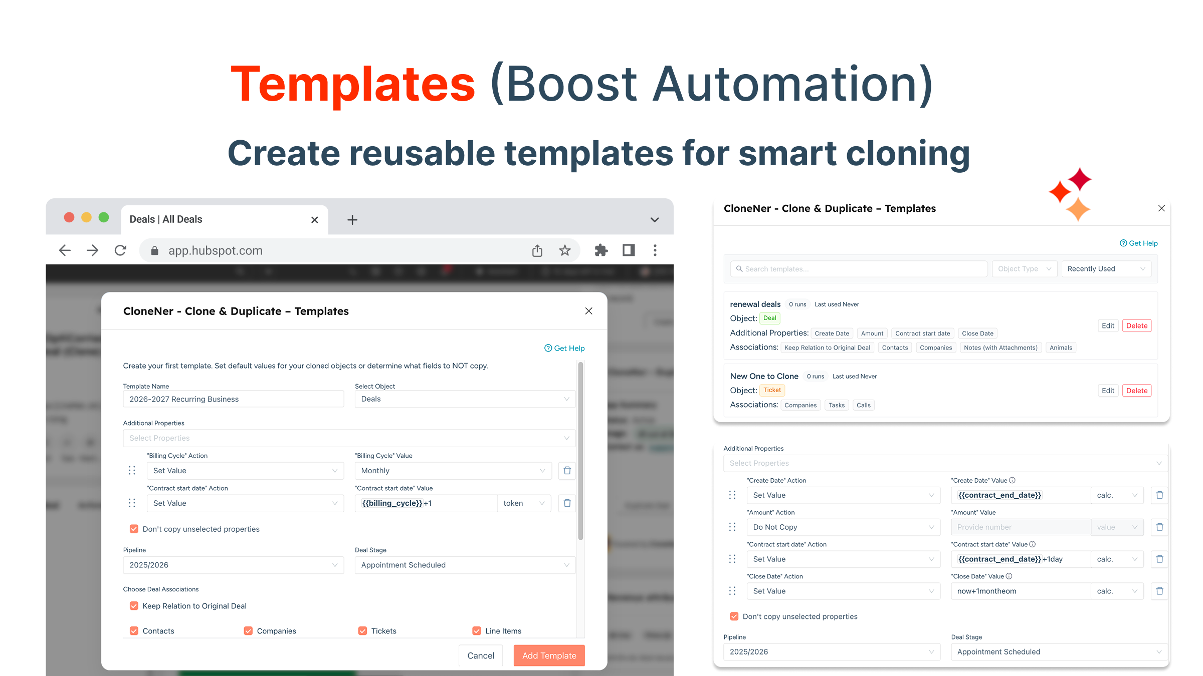 CloneNer Templates
